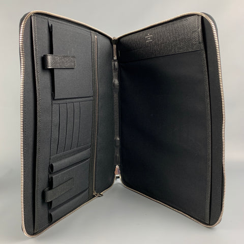 LOUIS VUITTON M32612  Black Canvas Leather Taige Vladmir Briefcase