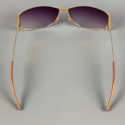 MYKITA Gold Pink Metal Elodie Sunglasses