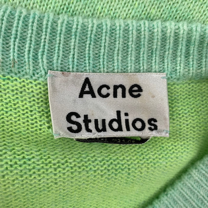 ACNE STUDIOS Size XS Neon Cashmere Crew-Neck Sweater