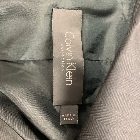 CALVIN KLEIN COLLECTION Size 6 Black Cashmere / Silk Jacke Blazer