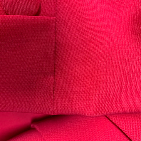 LA PERLA Size 4 Pink Fuchsia Wool Elastane Double Breasted Pants Suit