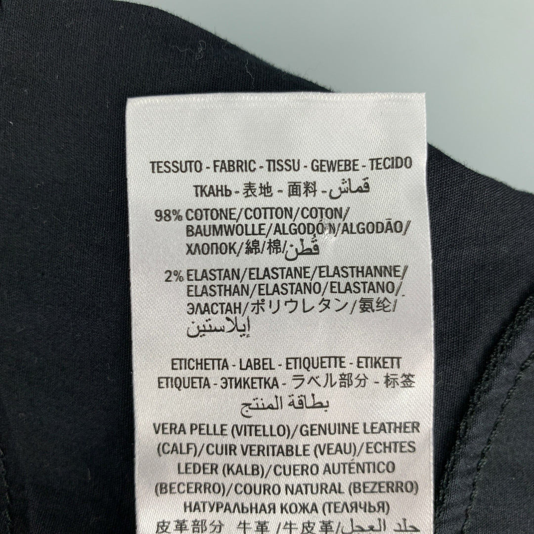 GUCCI Size 28 Black Embroidery Cotton Skinny Jeans
