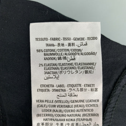 GUCCI Size 28 Black Embroidery Cotton Skinny Jeans