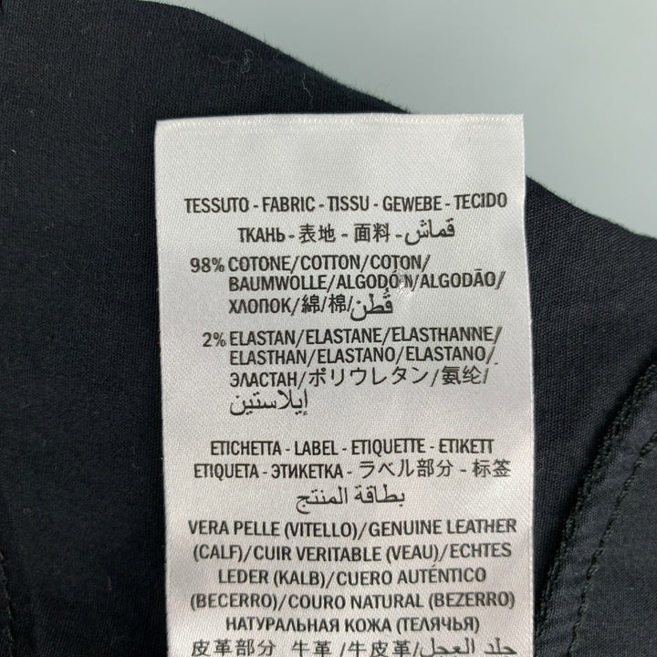 GUCCI Size 28 Black Embroidery Cotton Skinny Jeans