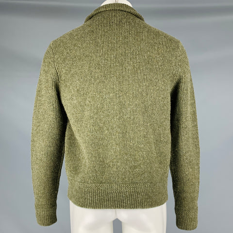 RALPH LAUREN Size M Green Brown Wool Suede Jacket