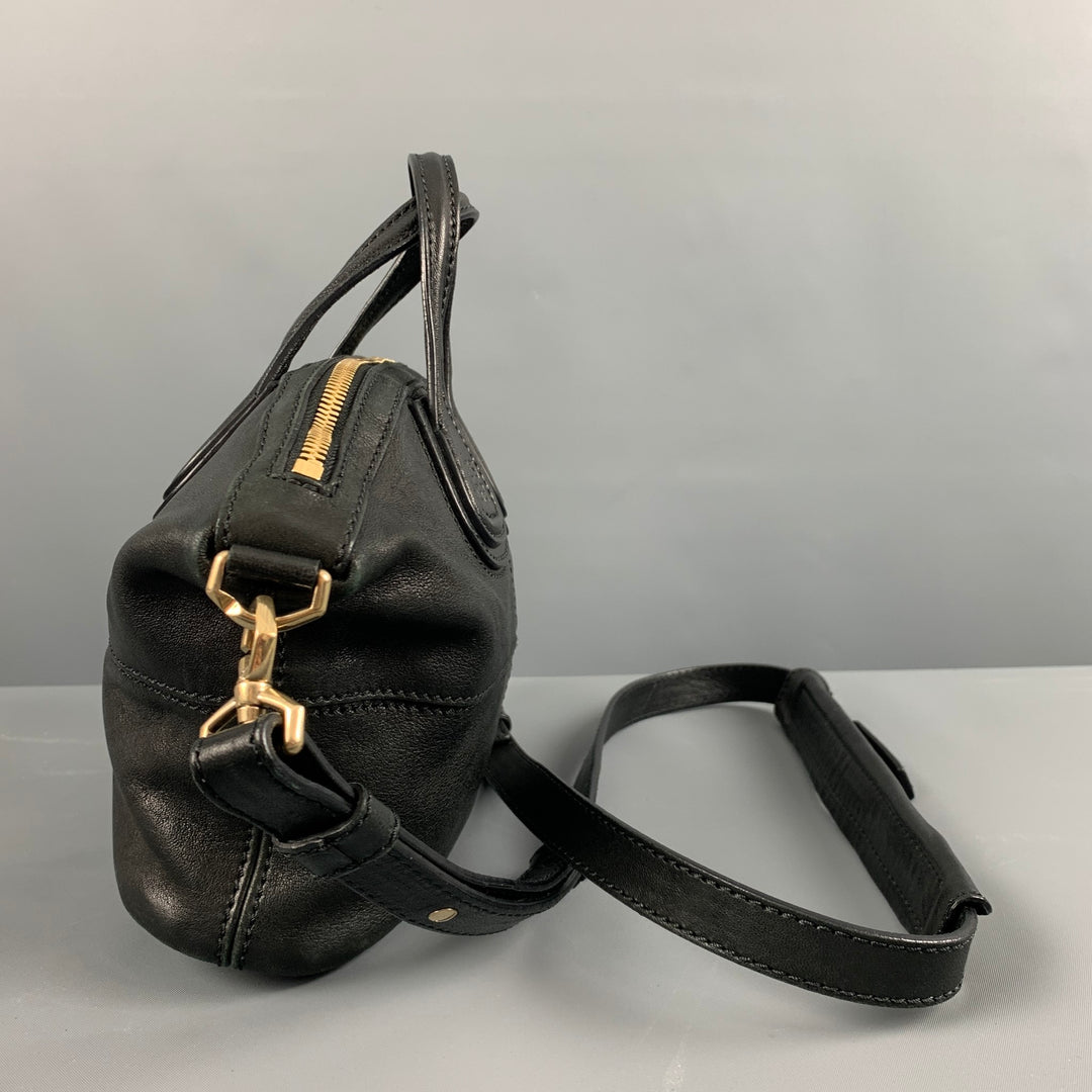 GIVENCHY Black Leather Cross Body Handbag