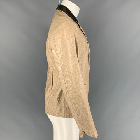 KAPITAL Size L Beige Coated Canvas Coat