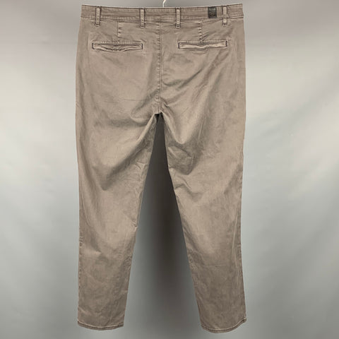 ADRIANO GOLDSCHMIED Size 36 Dark Gray Wash Cotton The Lux Khaki Tailored Trousers