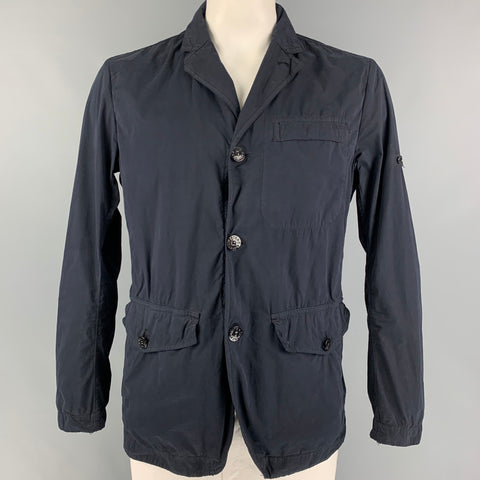 STONE ISLAND Size XL Navy Polyester Polyamide Jacket