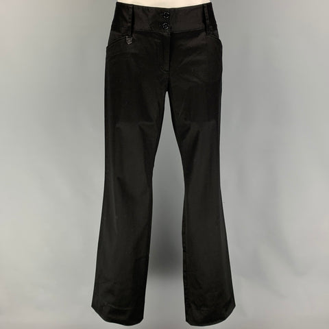 black low rise dress pants DOLCE & GABBANA Size 8 Black Cotton Blend Low Rise Dress Pants – Sui Generis Designer Consignment