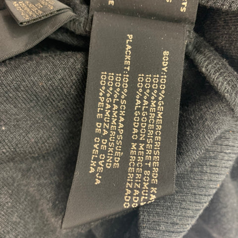 RALPH LAUREN Black Label Size M Grey Cotton Long Sleeve Casual Top