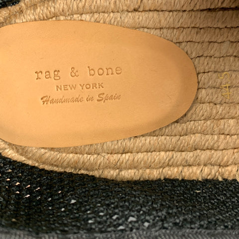 RAG & BONE Size 11.5 Black Mesh Espadrille Loafers