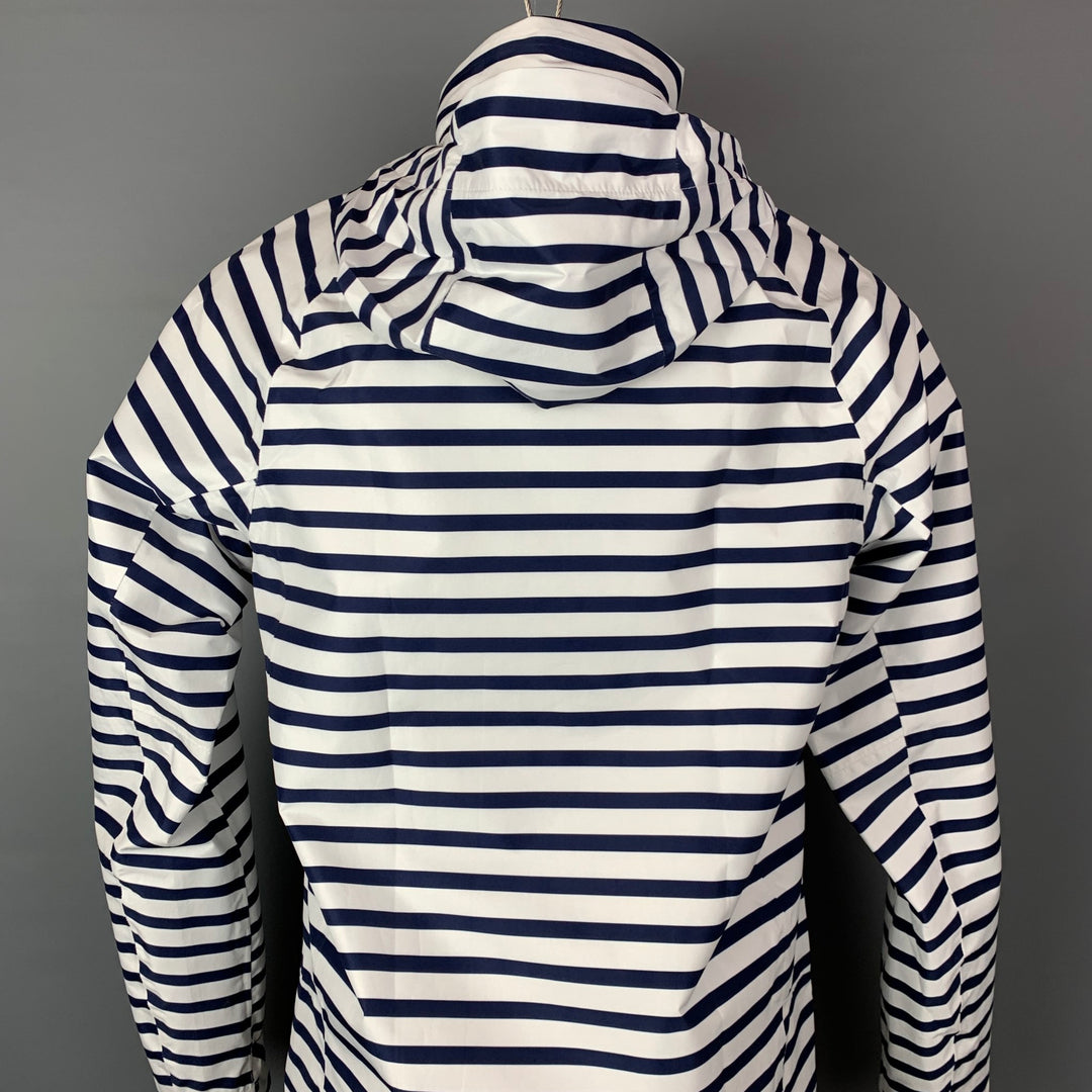 POLO by RALPH LAUREN Size S Navy & White Stripe Polyester Nautical Jacket