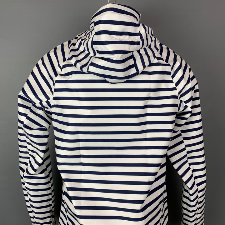 POLO by RALPH LAUREN Size S Navy & White Stripe Polyester Nautical Jacket
