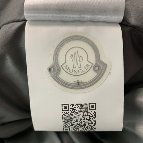 MONCLER Size XXL Grey Nylon Windbreaker Jacket