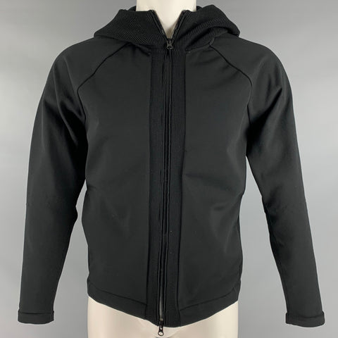TOMORROWLAND Size S Black Polyester Hooded Jacket