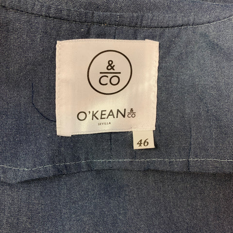 O'KEAN &amp; Co Talla 36 Chaqueta con cremallera de algodón azul