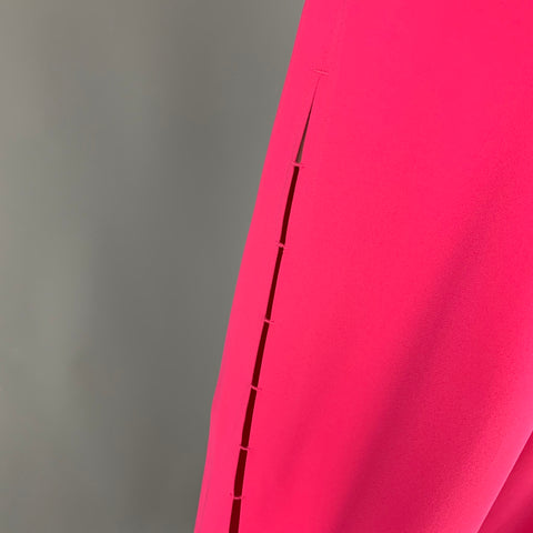 ALICE + OLIVIA Size 6 Pink Polyester Wide Leg Dress Pants