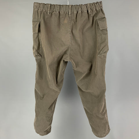 SAGE DE CRET Size L Green Olive Cotton Polyester Cargo Pants