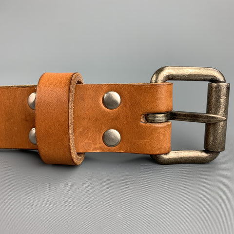 KENTON SORENSON Size 32 Tan Leather Belt