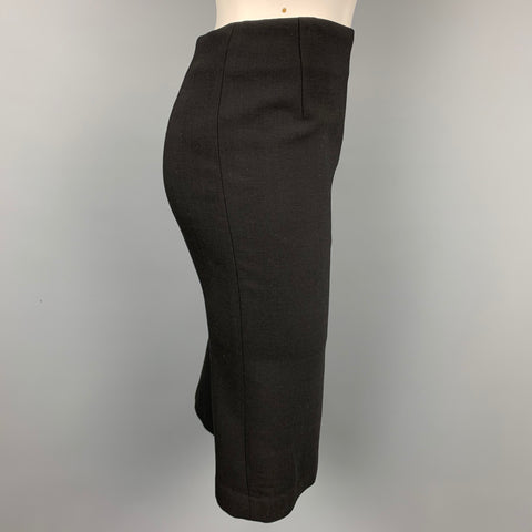 Colección RALPH LAUREN Talla 2 Falda tulipán de lana negra