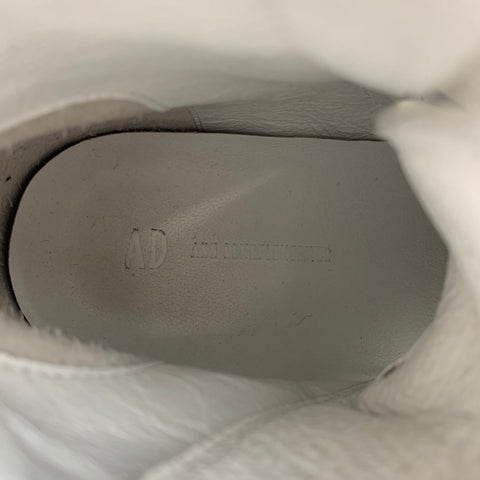 ANN DEMEULEMEESTER Size 7 Off White Suede High Top Sneakers