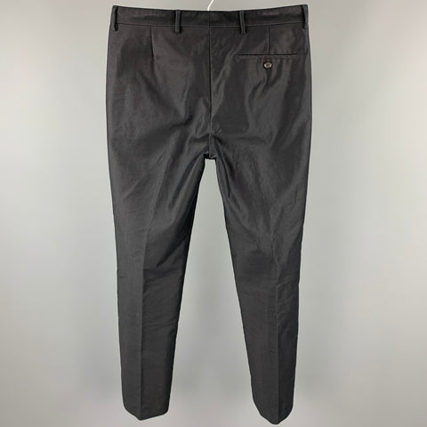 PRADA Size 32 Navy Cotton Zip Fly Dress Pants