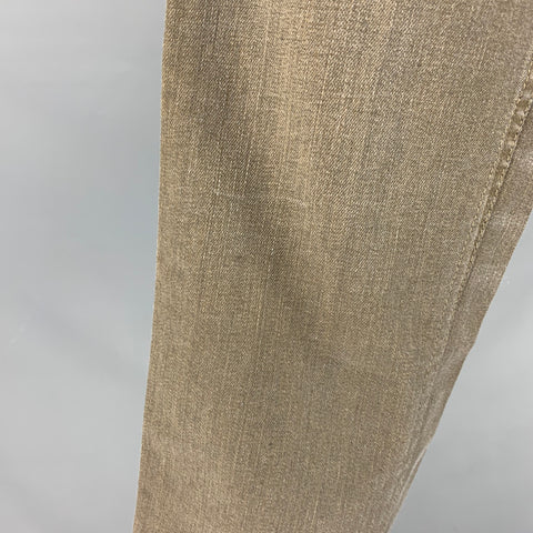 JOHN VARVATOS * U.S.A. Size 31 Green Cotton Blend Jeans