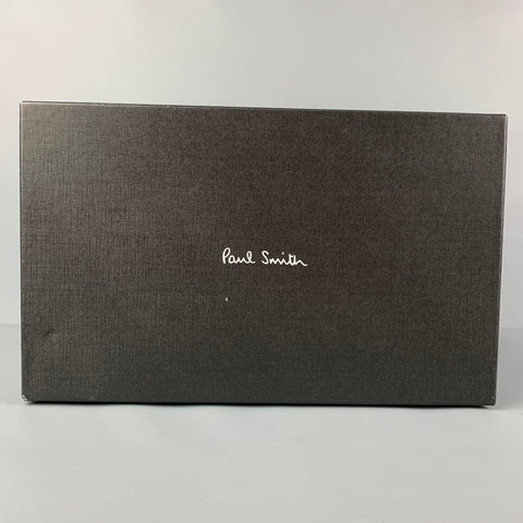 PAUL SMITH Size 10 Blue Leather Lace Up Shoes