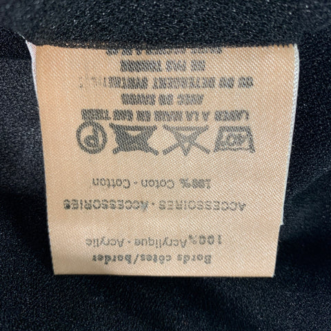 COURREGES Size XS Black Polyamide See Through Mock Neck Dress Top