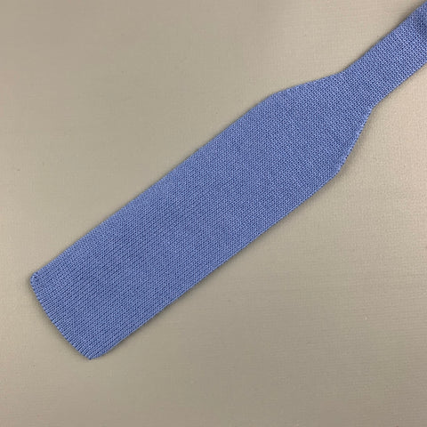 BROOKS BROTHERS Steel Blue Knitted Lana Wool Bow Tie