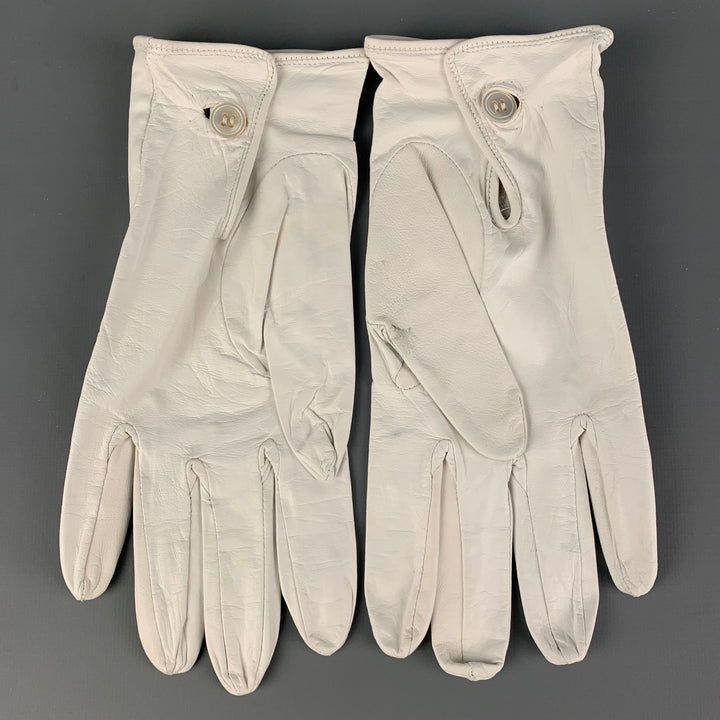BUDD Size 9 White Leather Gloves