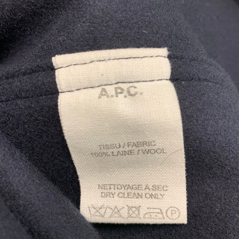 Veste à deux poches en laine marine taille M APC