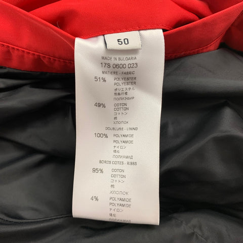 GIVENCHY Size 40 Red Polyester / Cotton Zip Up Bomber Jacket