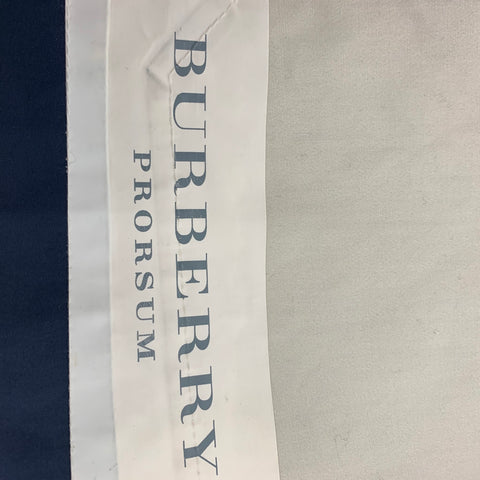BURBERRY PRORSUM Spring 2014 Size 42 Navy Blue Coated Cotton Hooded Jacket