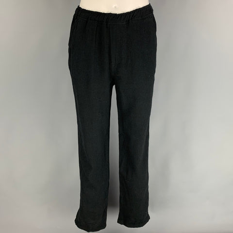 OUR LEGACY Size 38 Black Wool Blend Notch Lapel Suit