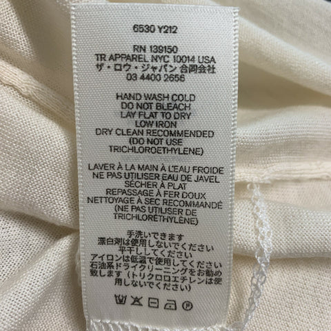 THE ROW Size XS Cream Cashmere Turtleneck Casual Top