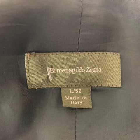 ERMENEGILDO ZEGNA Size 42 Black Wool Single Breasted Jacket