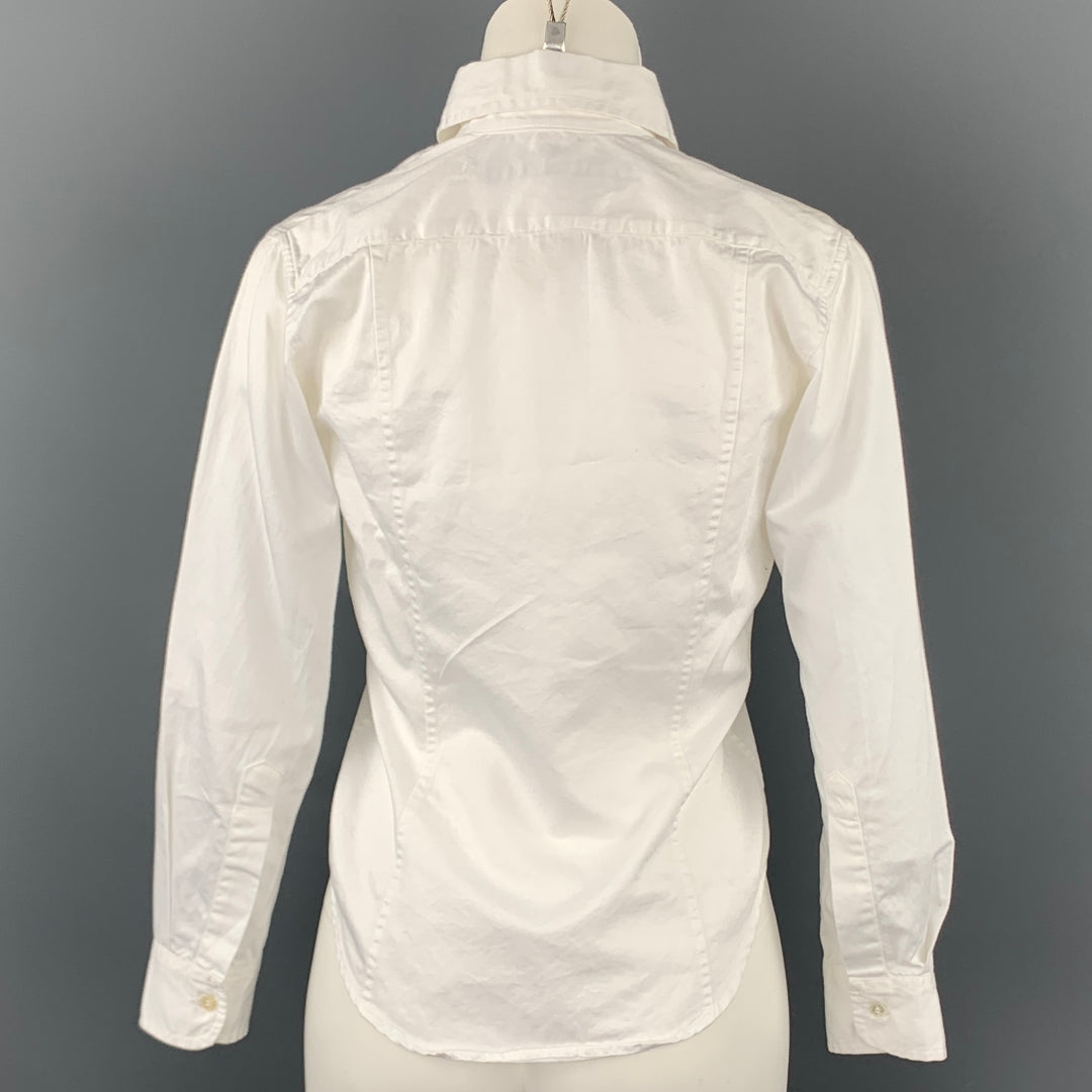 PAUL HARNDEN Size S White Cotton Button Up Shirt