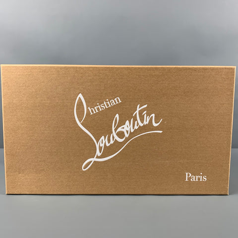 CHRISTIAN LOUBOUTIN Galativi Size 7 Black Suede Pointed Toe Flats