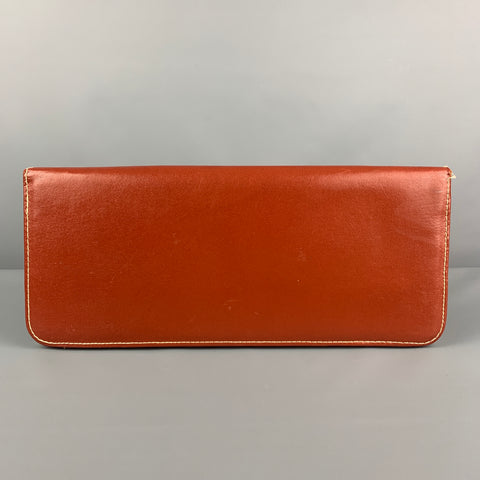 VINTAGE Tan Leather Envelope Tie-Holder