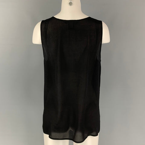 MARC by MARC JACOBS Size M Black Stripe Silk / Rayon A-line Blouse