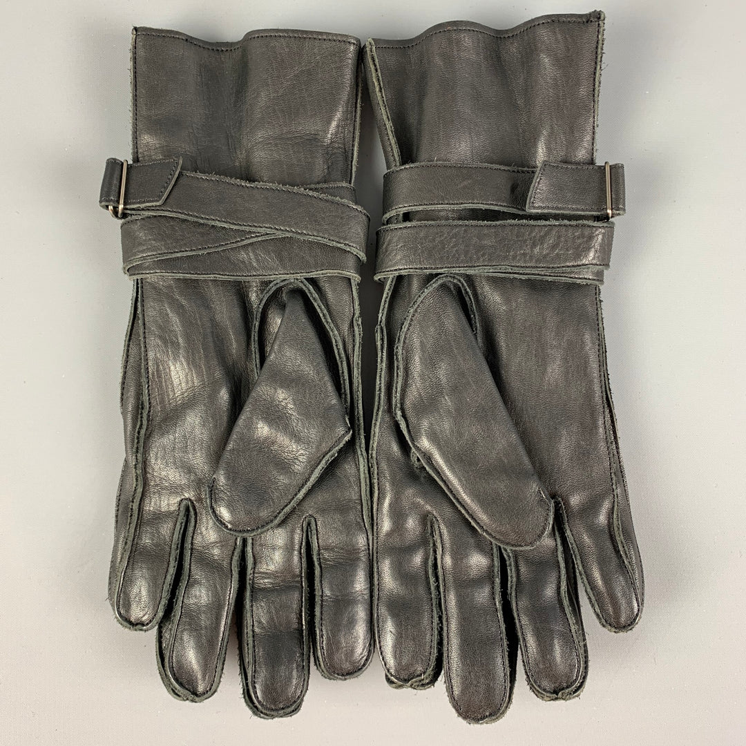 Vintage Y's by YOHJI YAMAMOTO Size One Size Black Leather Gloves