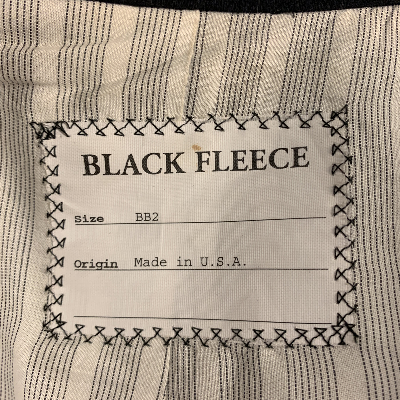 BLACK FLEECE Size 40 Navy Wool Notch Lapel Metal Buttons Sport Coat
