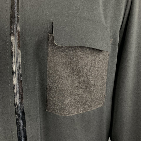 MARITHE+FRANCOIS GIRBAUD Talla S Chaqueta ligera de poliéster con cremallera negra