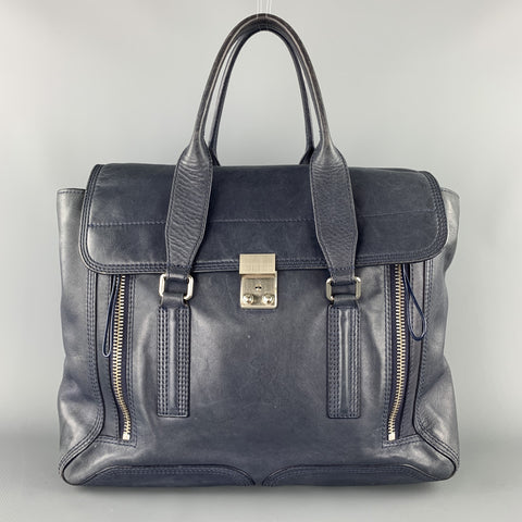 3.1 PHILLIP LIM Blue Soft leather Pashli Top Handles Bag