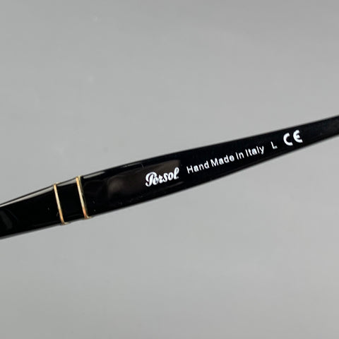 PERSOL Black Acetate Handmade Sunglasses