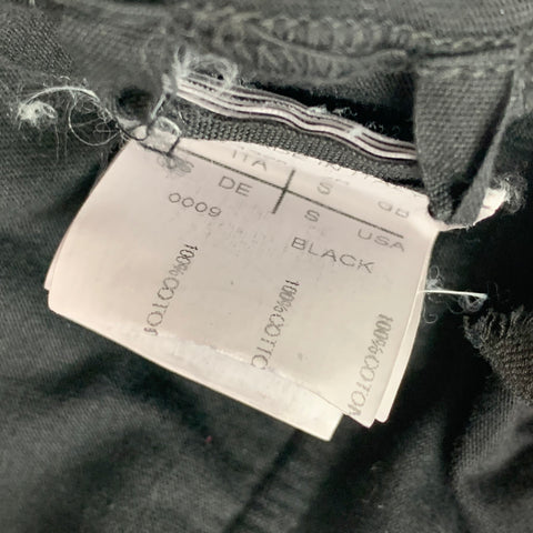 RICK OWENS DRKSHDW Size S Black Cotton Drawstring Drop-Crotch Shorts