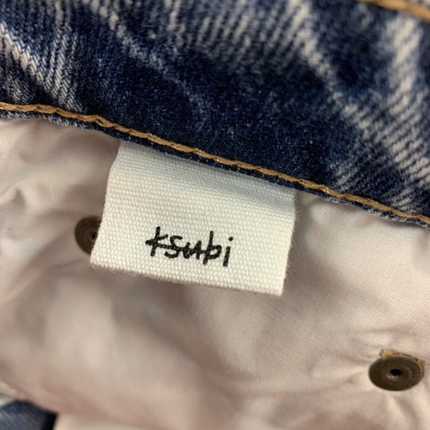 KSUBI Size 26 Blue Cotton Distressed The Brooklyn Authentik Trashed Jeans