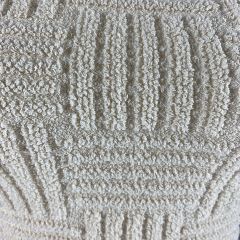 BOTTEGA VENETA Vestido texturizado de un hombro en mezcla de algodón color crema Talla XS
